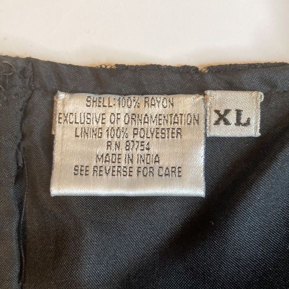 Beaded Drama-Dress Black Lace Sequins Dress - Picture 3 of 14